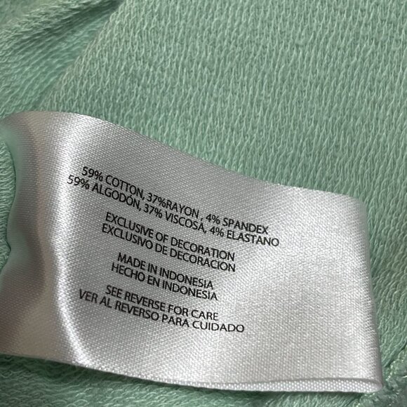 Orvis Women's Pullover Top Shirt Stripe Hoodie Long Sleeve Green White Size L La - Picture 7 of 9